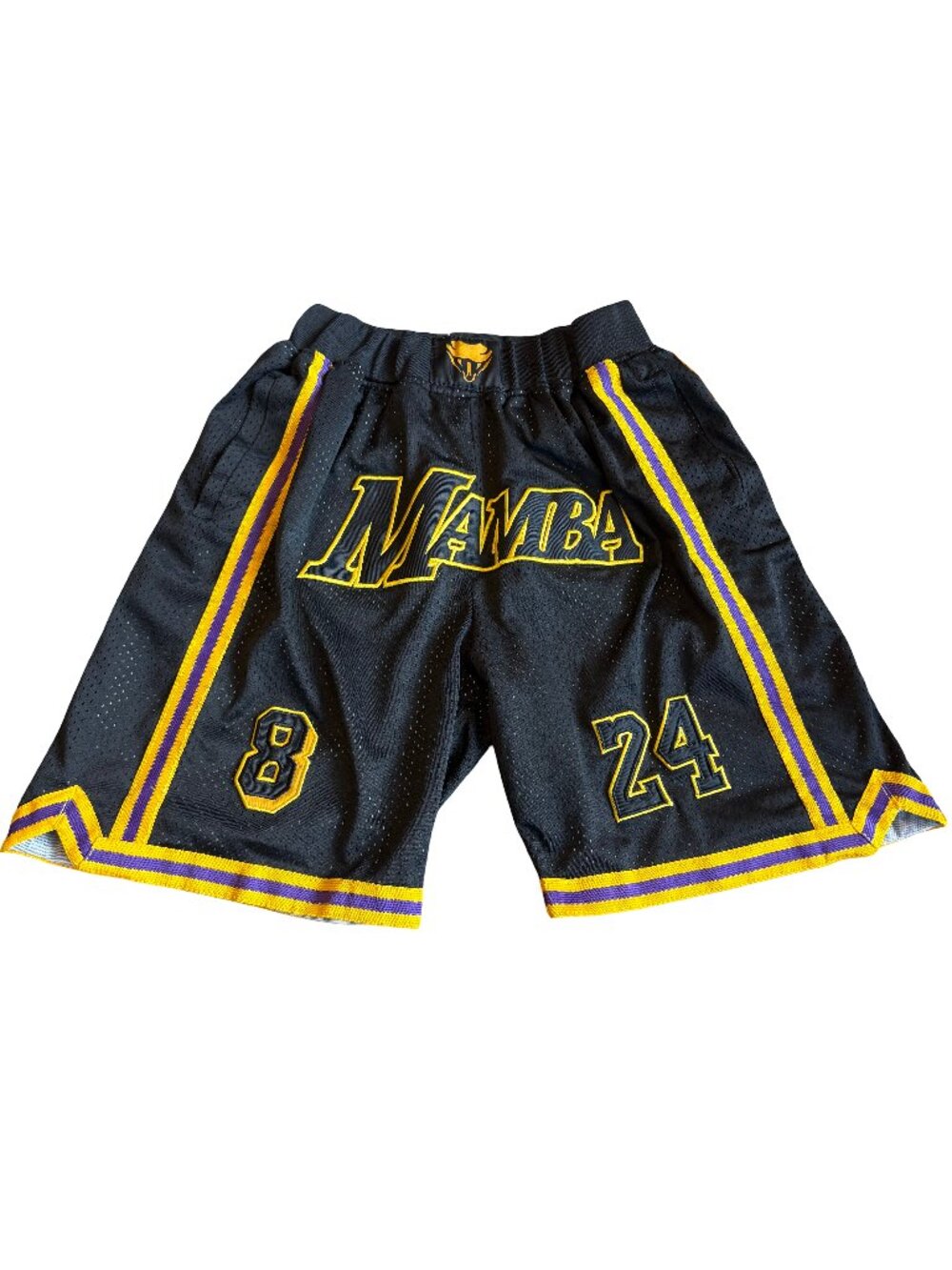Just Don LA Lakers Basketball Shorts Kobe Bryant Black Mamba Size Small Men's
